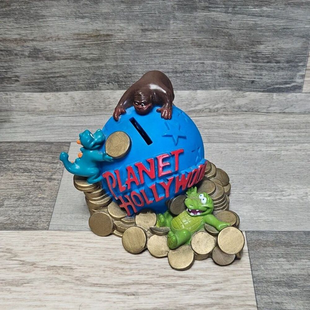 Vintage Planet Hollywood Coin Bank
